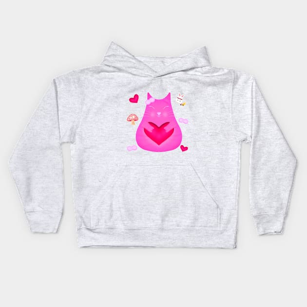 Joyful Plumpness Kids Hoodie by zinfulljourney